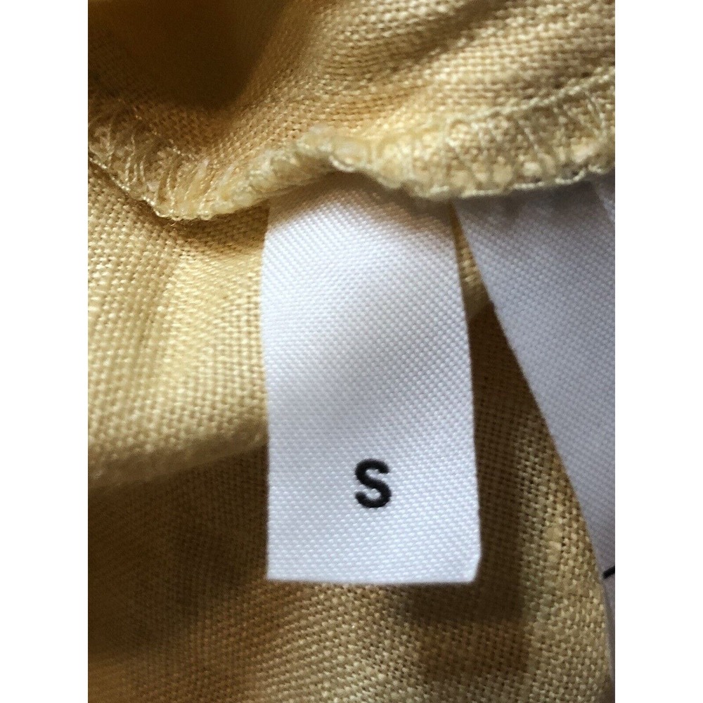 Reformation Women’s Yellow Crop Top Ruffled Off The Shoulder Small R6 - Picture 8 of 10